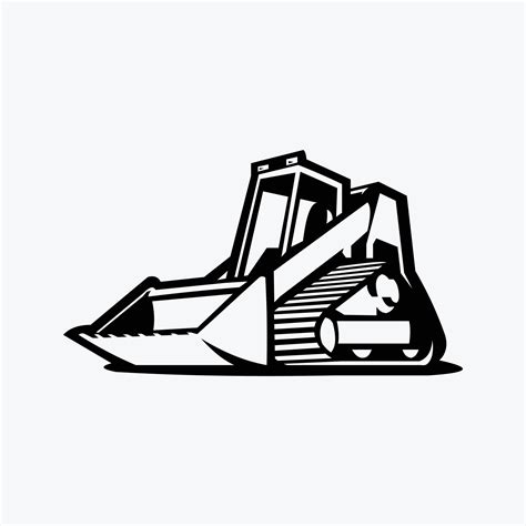 skid steer outline drawing|skid steer clip art outline.